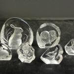 887 3016 GLASS SCULPTURES